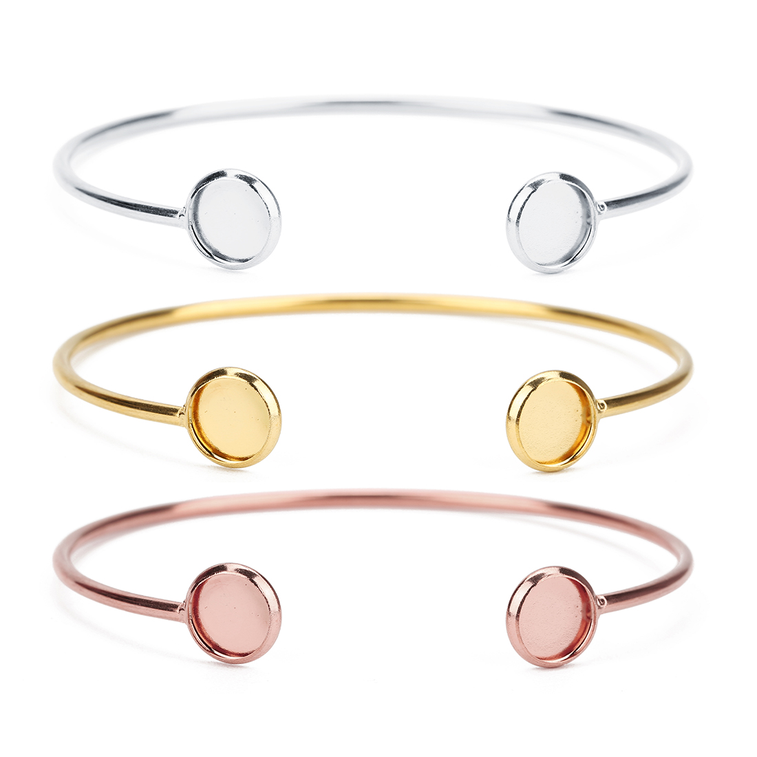 Cuff Bangle Bracelet - Base de Bracelet en acier inoxydable