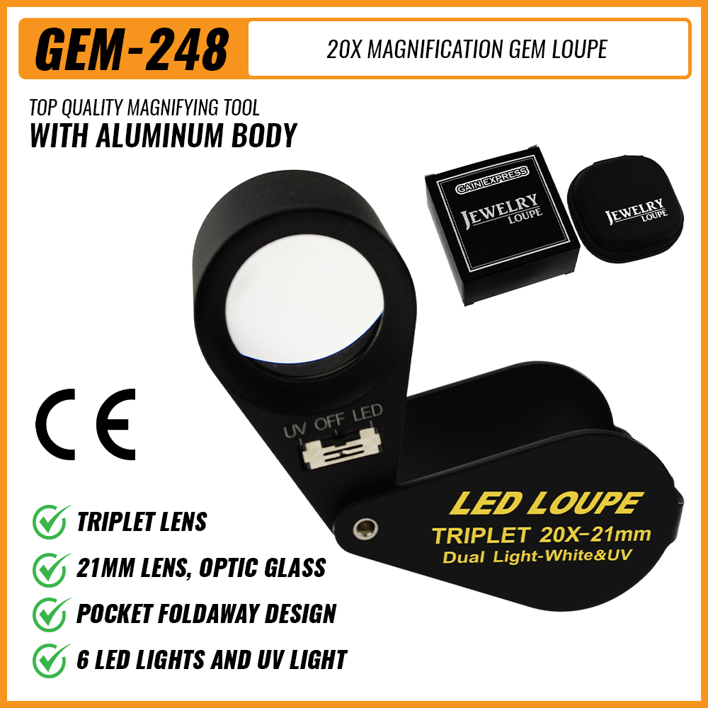 Collectors Coins Jewelry & Watches Of Smithtown Photos - Loupe à bijoux 20x 21mm, double