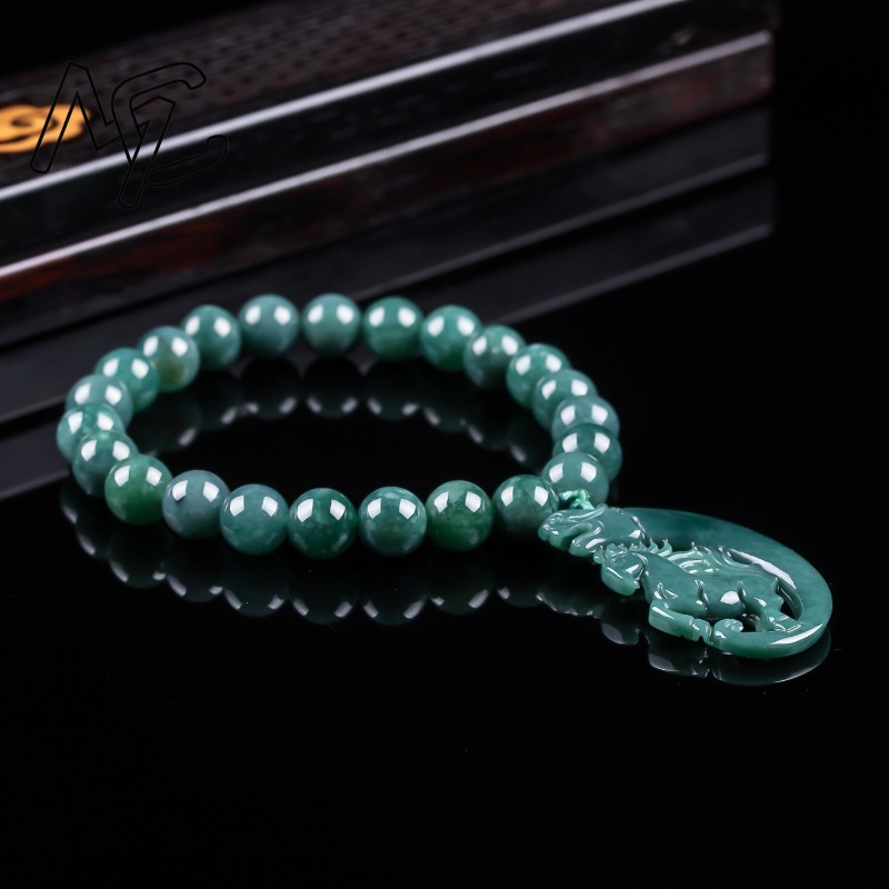 Bracelet en jadeite naturelle  - Jewelry & Watches Sp Z Oo Opinie avis et prix