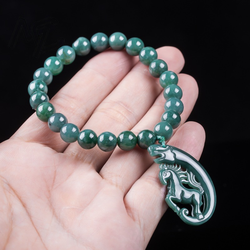Bracelet en jadeite naturelle  - Jewelry & Watches Sp Z Oo Opinie avis et prix