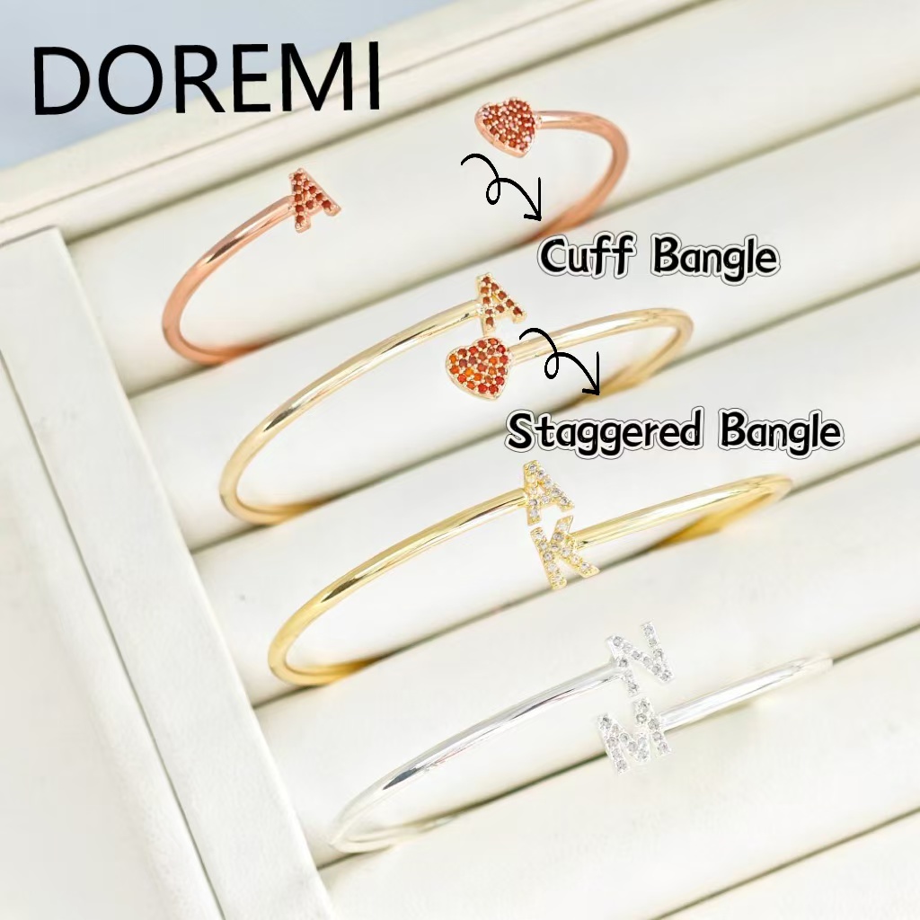 DOREMI lettres personnalisées  - Cuff Bangle Bracelet avis et prix