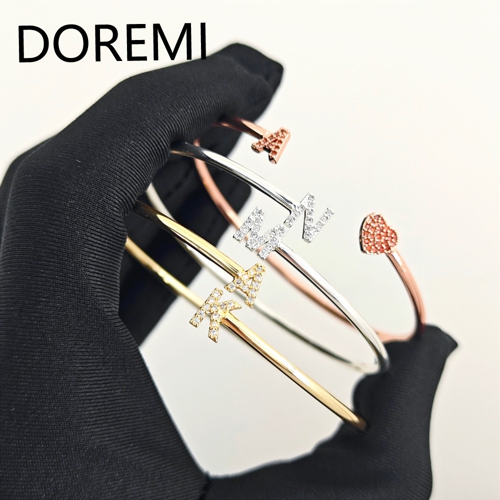 DOREMI lettres personnalisées  - Cuff Bangle Bracelet avis et prix