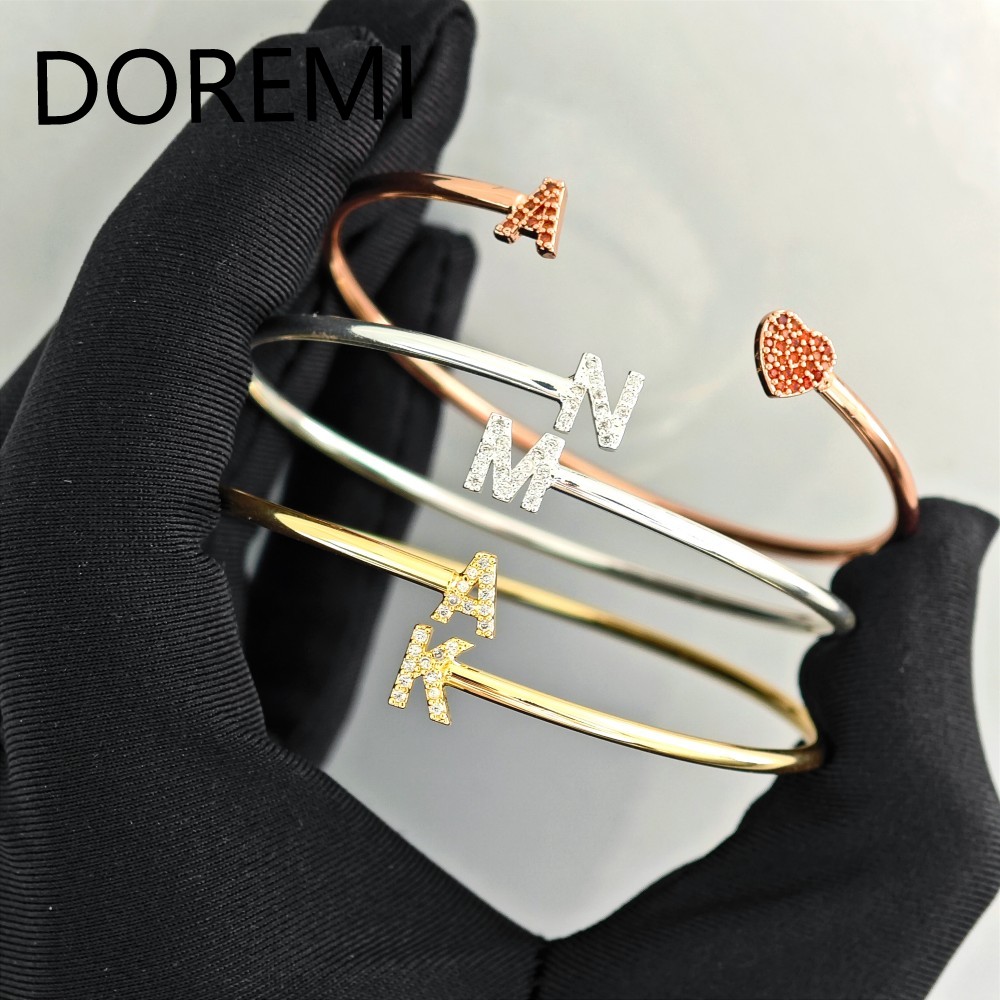 DOREMI lettres personnalisées  - Cuff Bangle Bracelet avis et prix