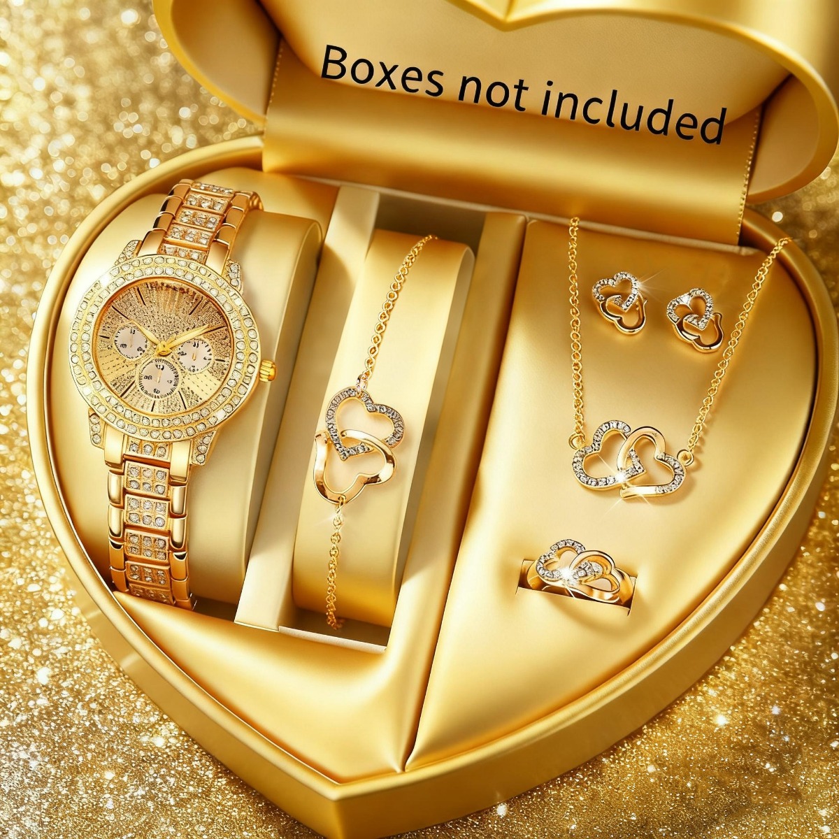 6 pièces de luxe strass femmes - Jewelry Watches For Ladies avis et prix
