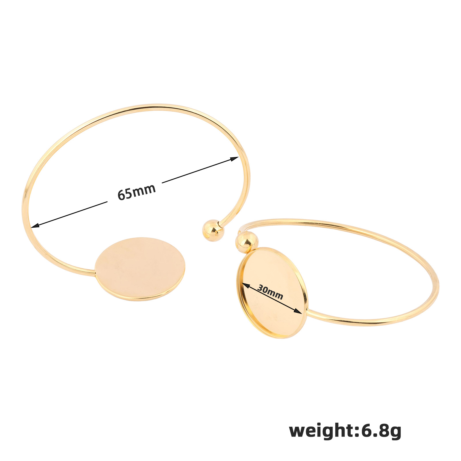 2 pièces de bases de bracelets - Cuff Bangle Bracelet avis et prix