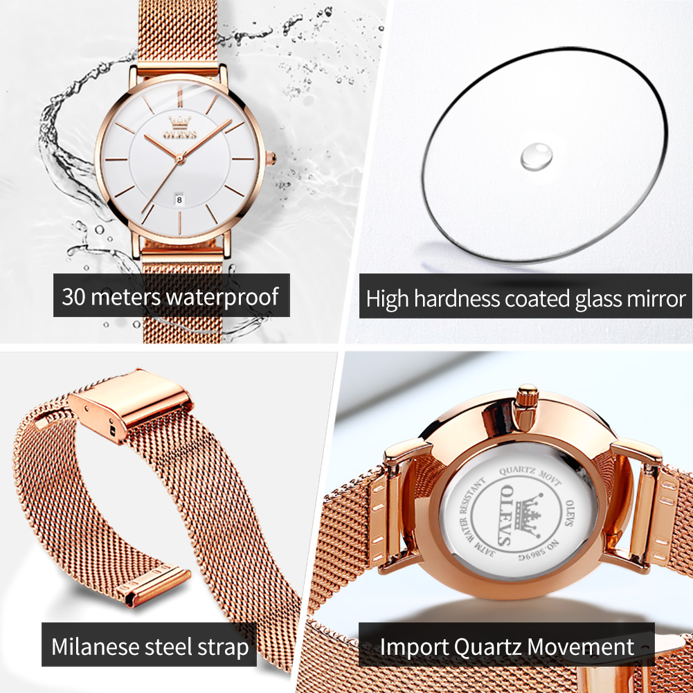 OLEVS femme montre 5869 élégan - Jewelry And Watches avis et prix