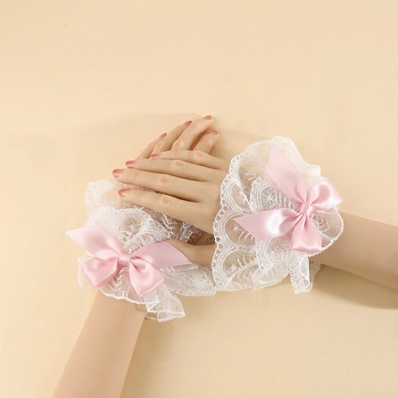 Manchettes en dentelle avec nœ - Cuff Bangle Bracelet avis et prix