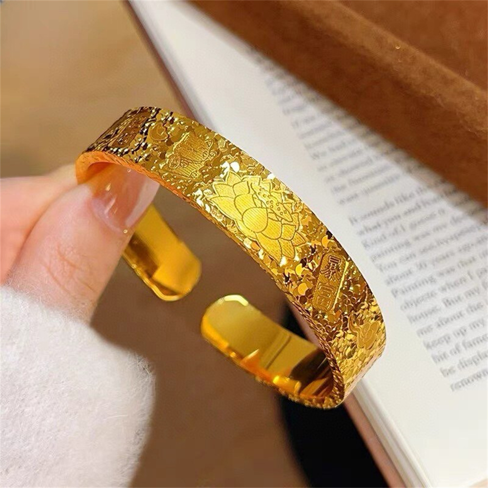 Bracelet manchette ouverte uni - Cuff Bangle Bracelet avis et prix