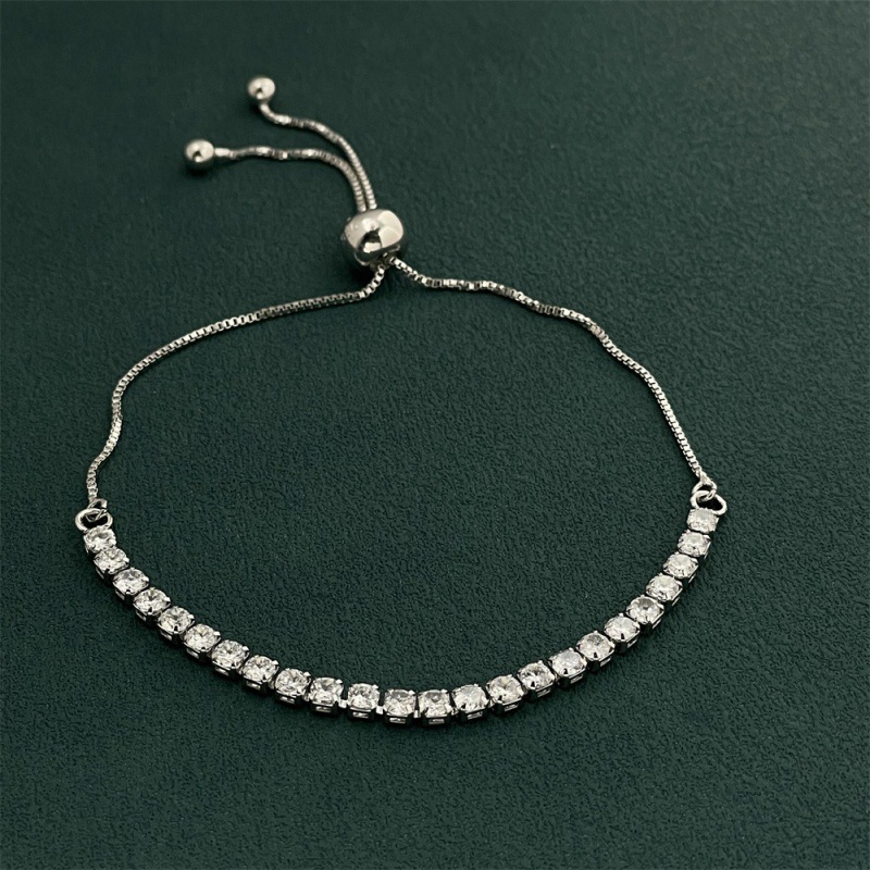 Bracelet tennis réglable en ar - Tennis Bracelet Cubic avis et prix