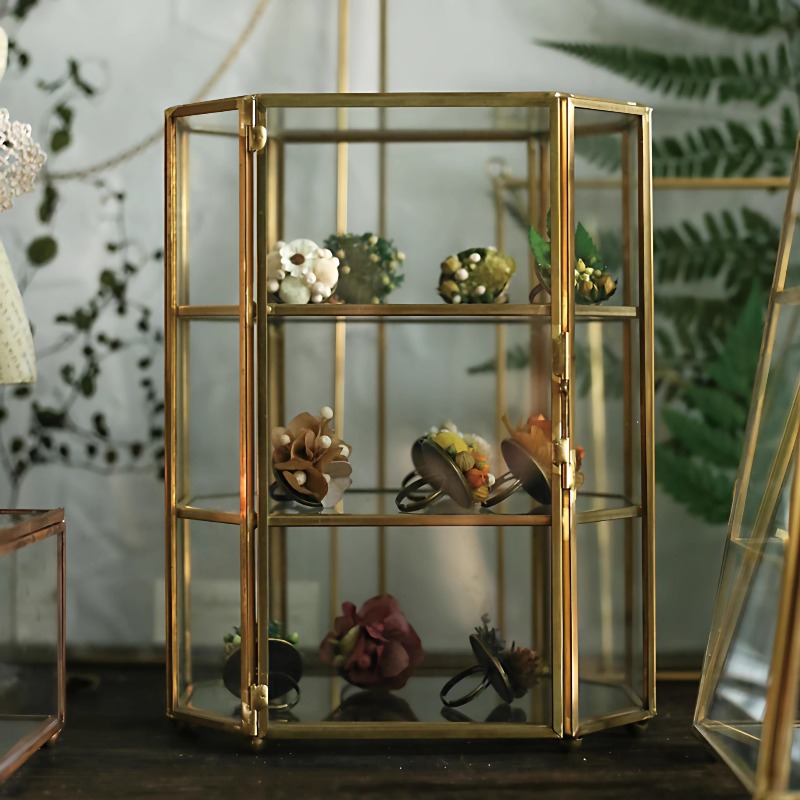 Boîte à bijoux en verre rétro  - Jewelry Stores With Watches avis et prix