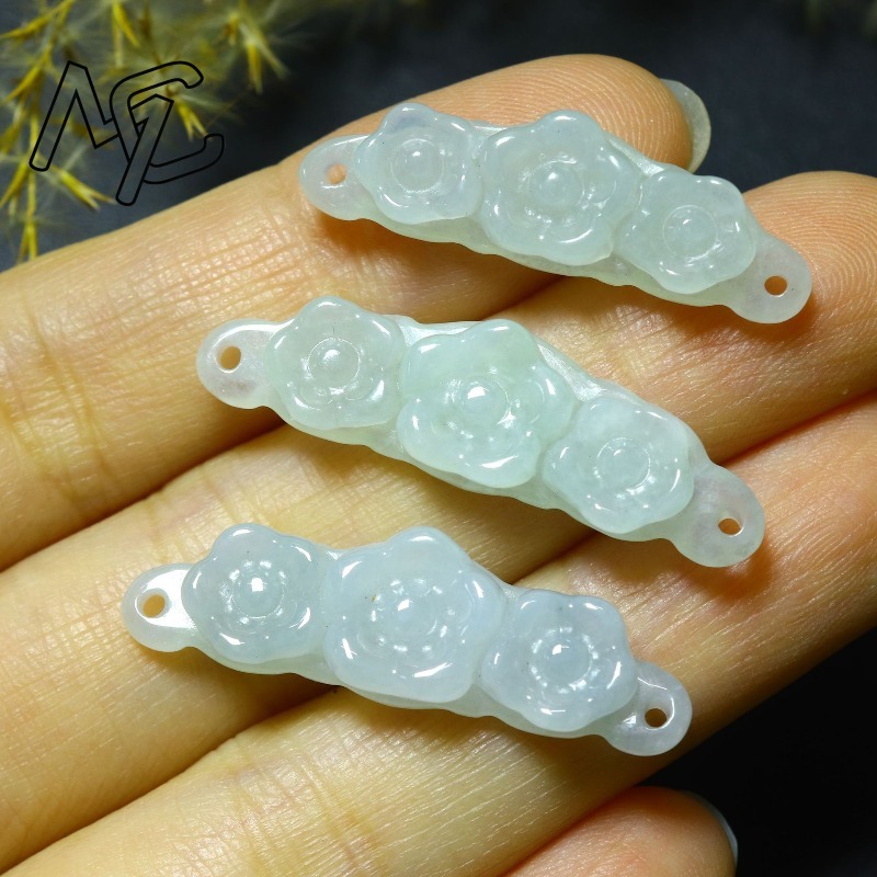 1 pièce Fleur en jadéite émera - Jewelry & Watches Sp Z Oo Opinie avis et prix