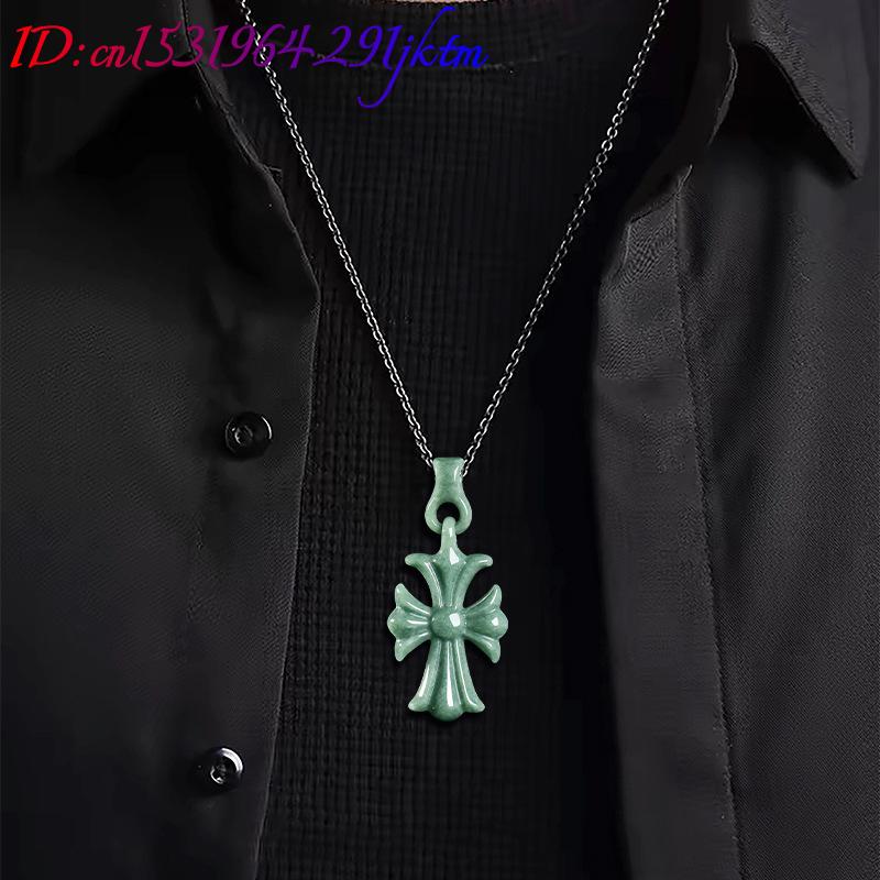 Collier pendentif croix en jad - Jewelry & Watches Sp Z Oo Opinie avis et prix
