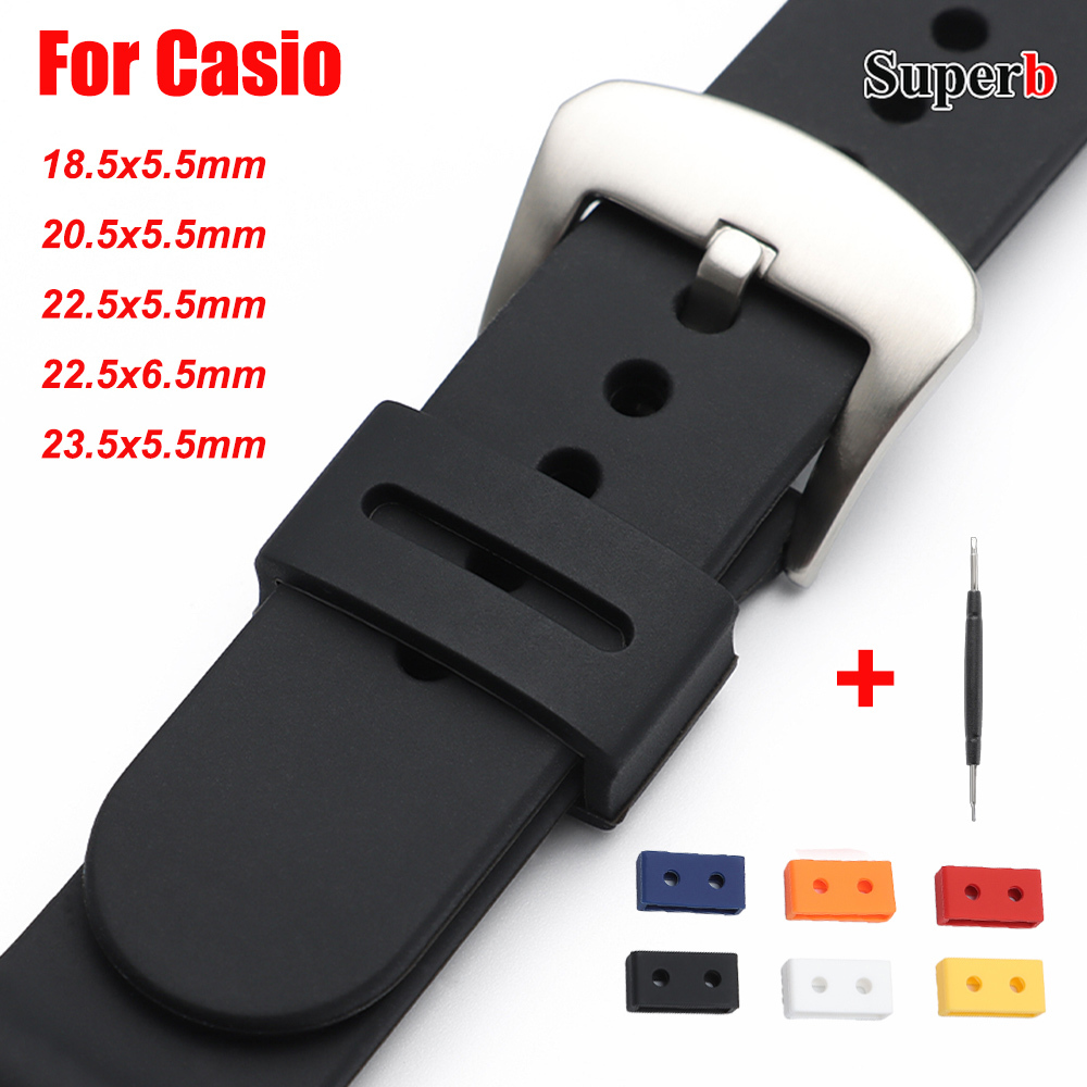 Pour Casio anneau en caoutchou - Watch Strap Replacement avis et prix