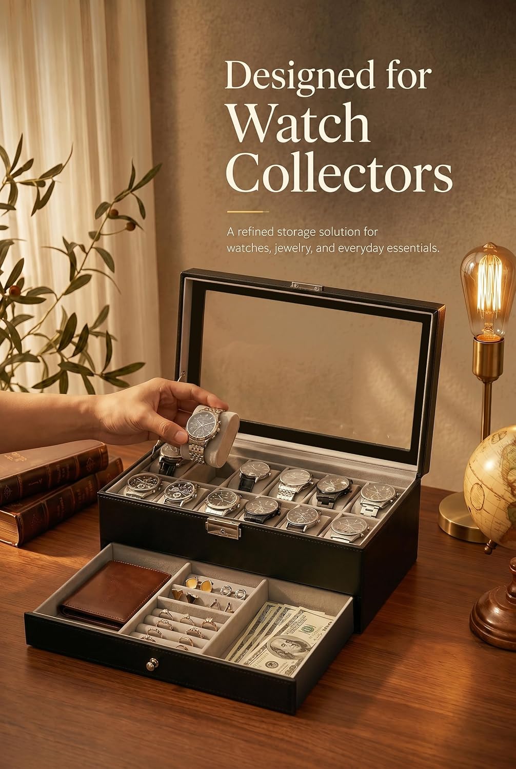 Boîte de rangement pour montre - Jewelry Watches & Accessories avis et prix