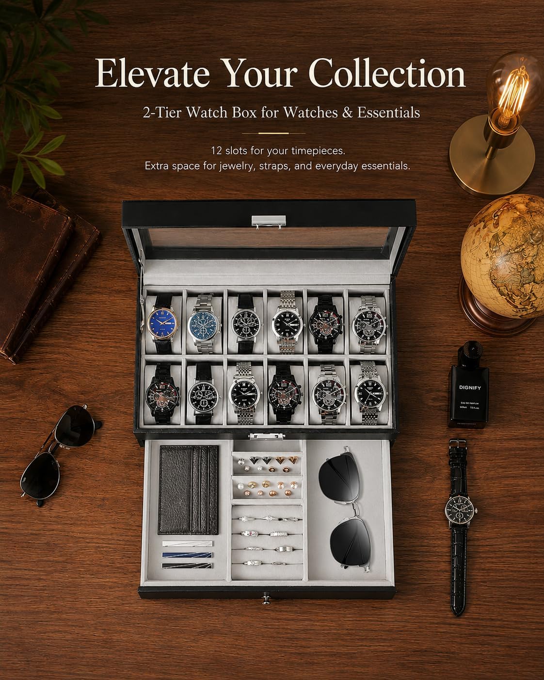 Boîte de rangement pour montre - Jewelry Watches & Accessories avis et prix