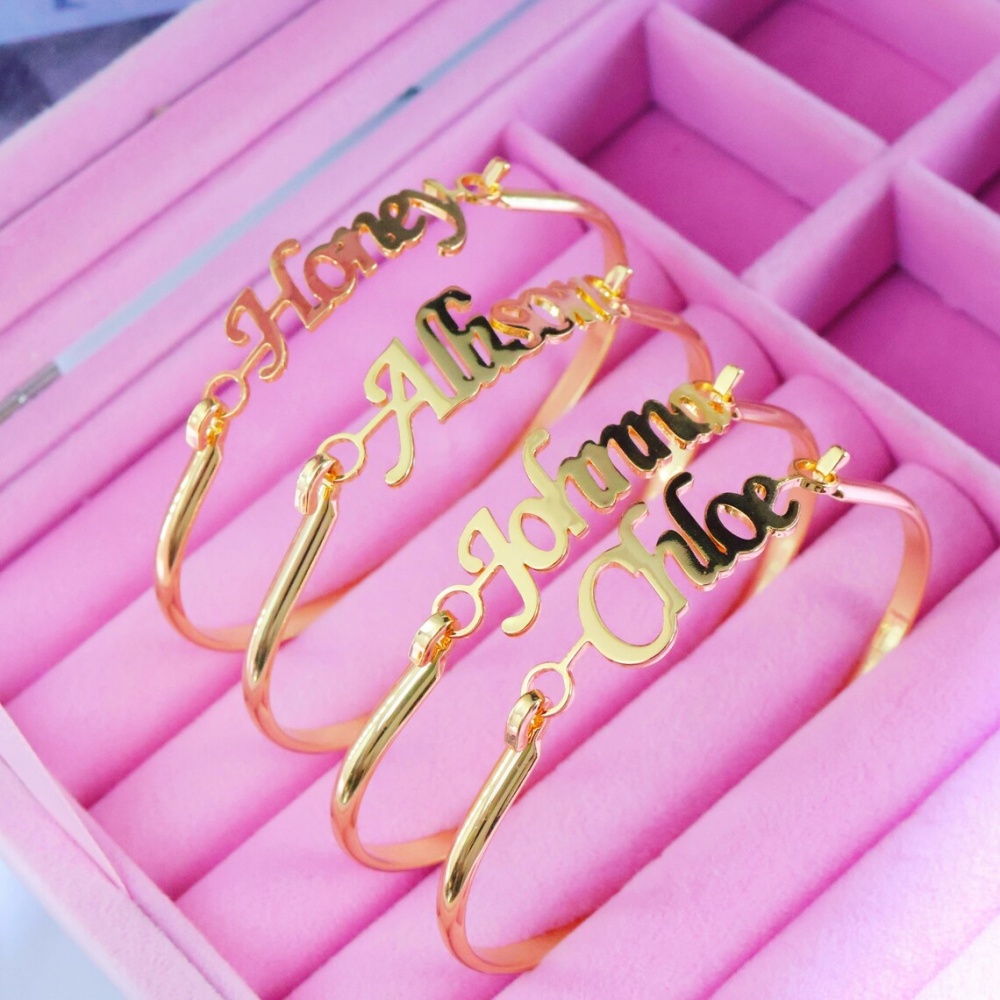 Bracelets personnalisés avec n - Cuff Bangle Bracelet avis et prix